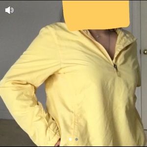 YELLOW WINDBREAKER QUARTER ZIP